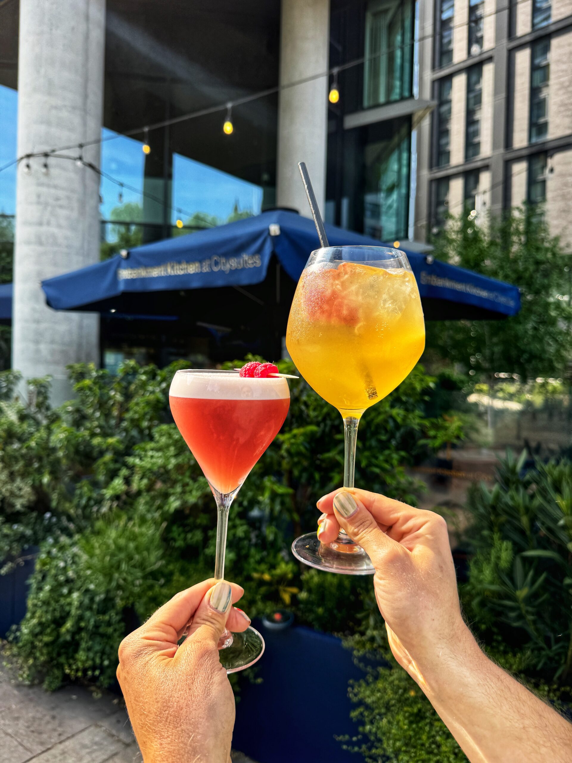 Cocktails at Embankment Kitchen in Manchester. Credit: The Manc Group