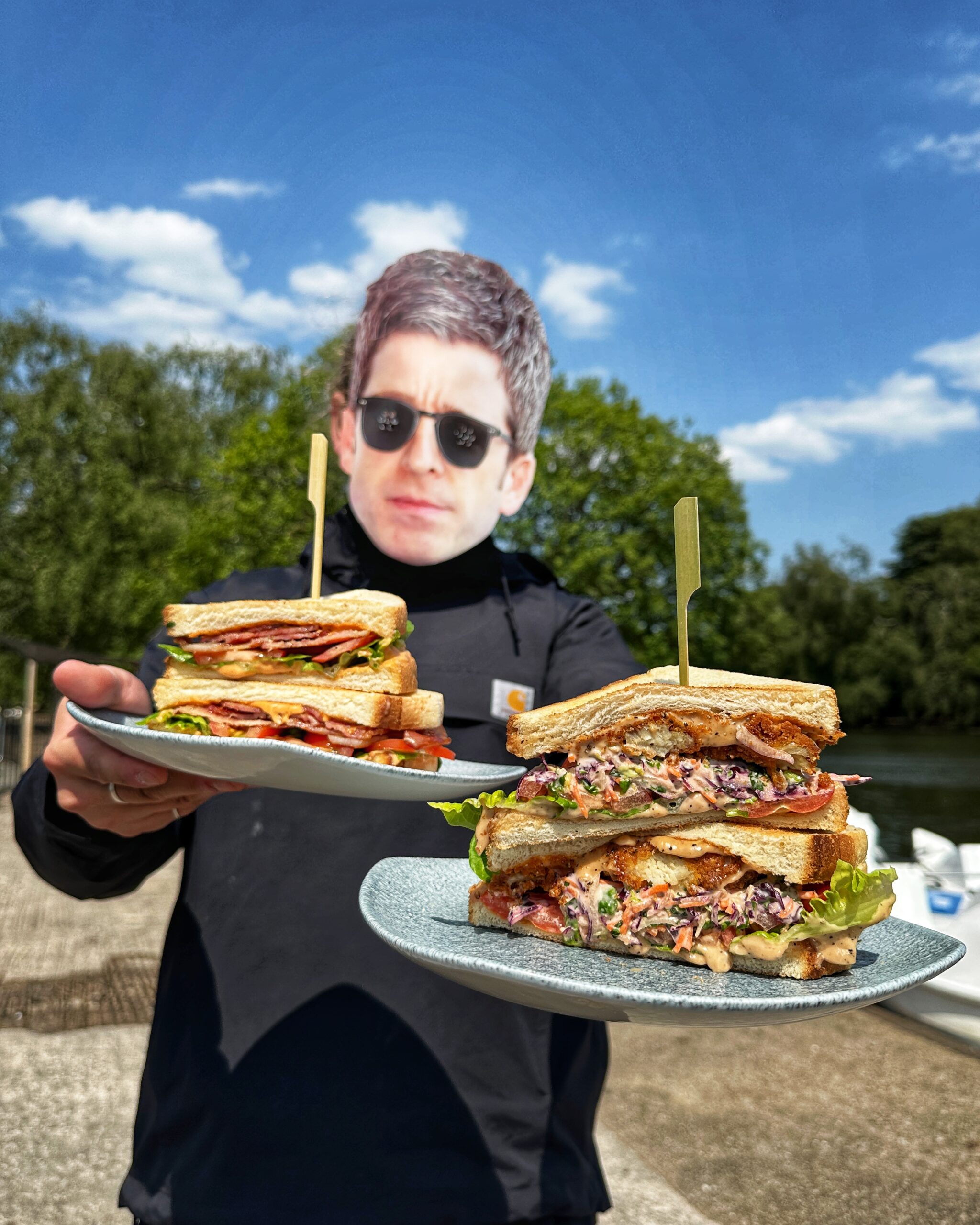 'Noel' with sandwiches at Heaton Park Cafes