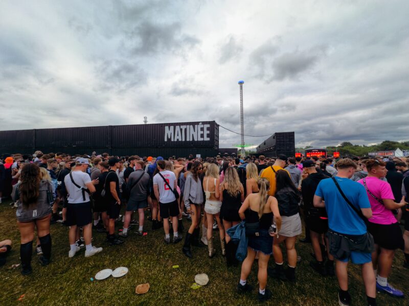 Queues outside Matinee after Josh Baker had his Parkilfe set cancelled
