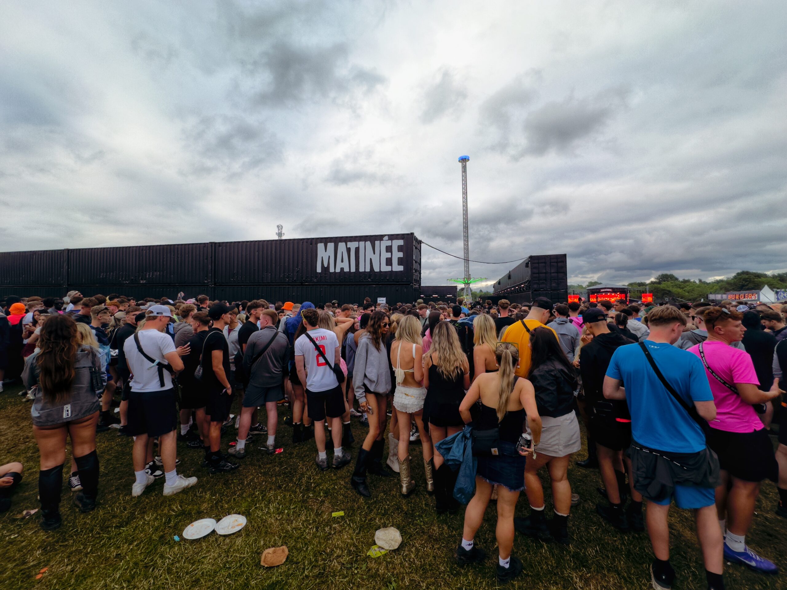 Queues outside Matinee after Josh Baker had his Parkilfe set cancelled