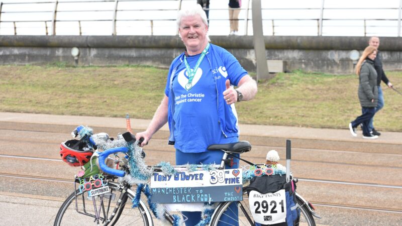 Manchester to Blackpool bike ride 40th anniversary 2025