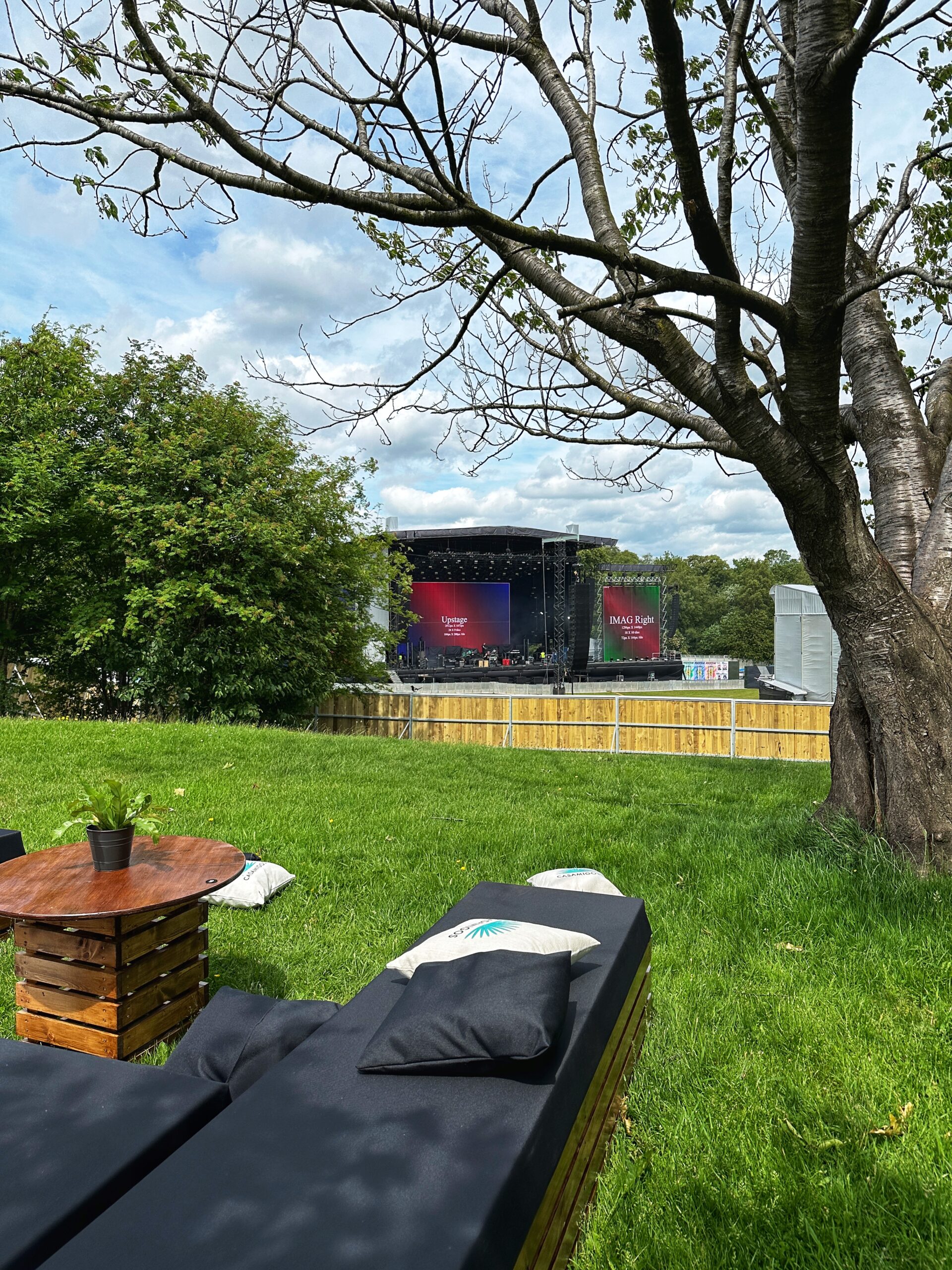 The new 'Backstage' VIP viewing area at Parklife 2025