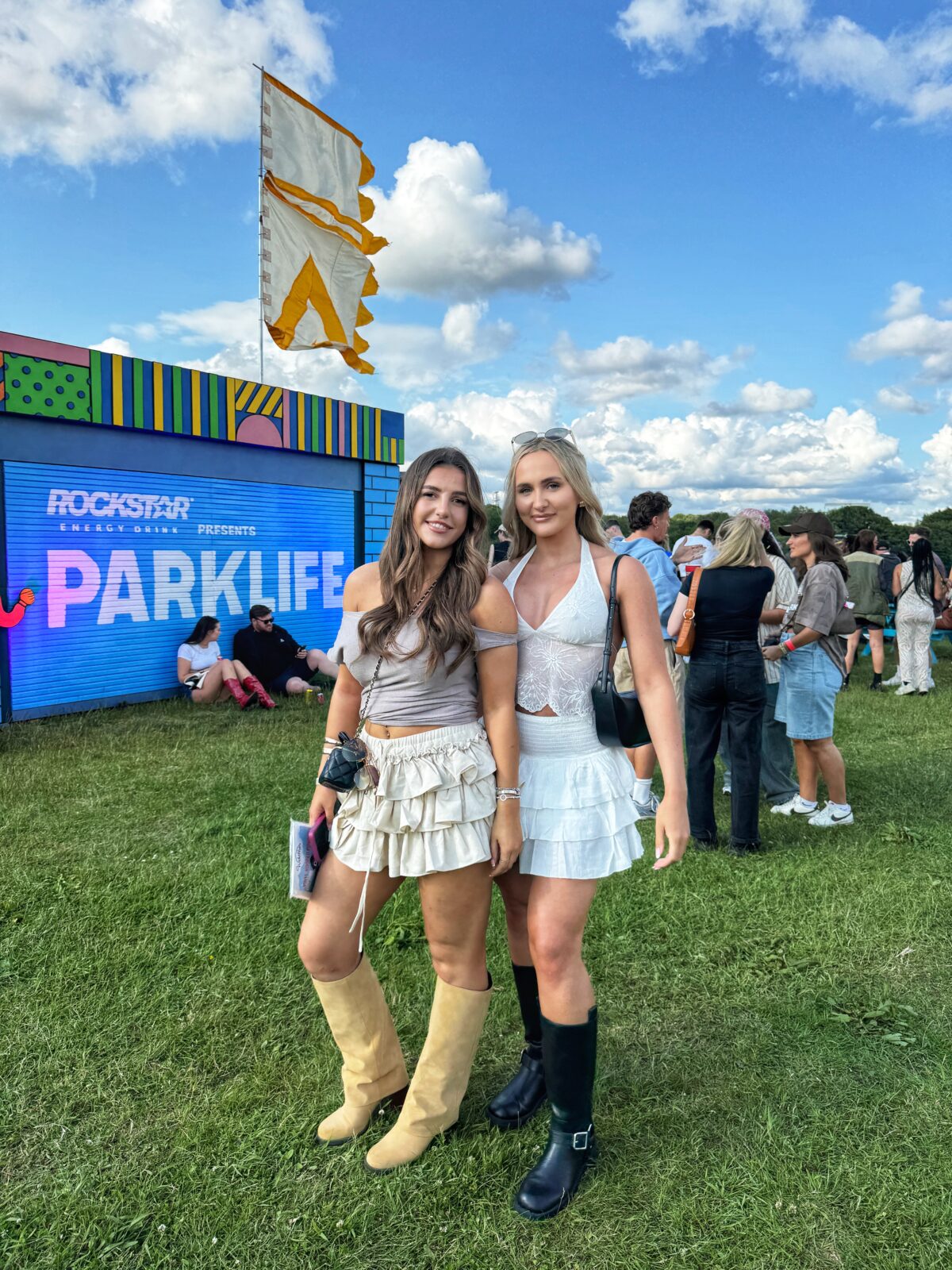 Outfit trends at Parklife 2025 - ruffle skirts