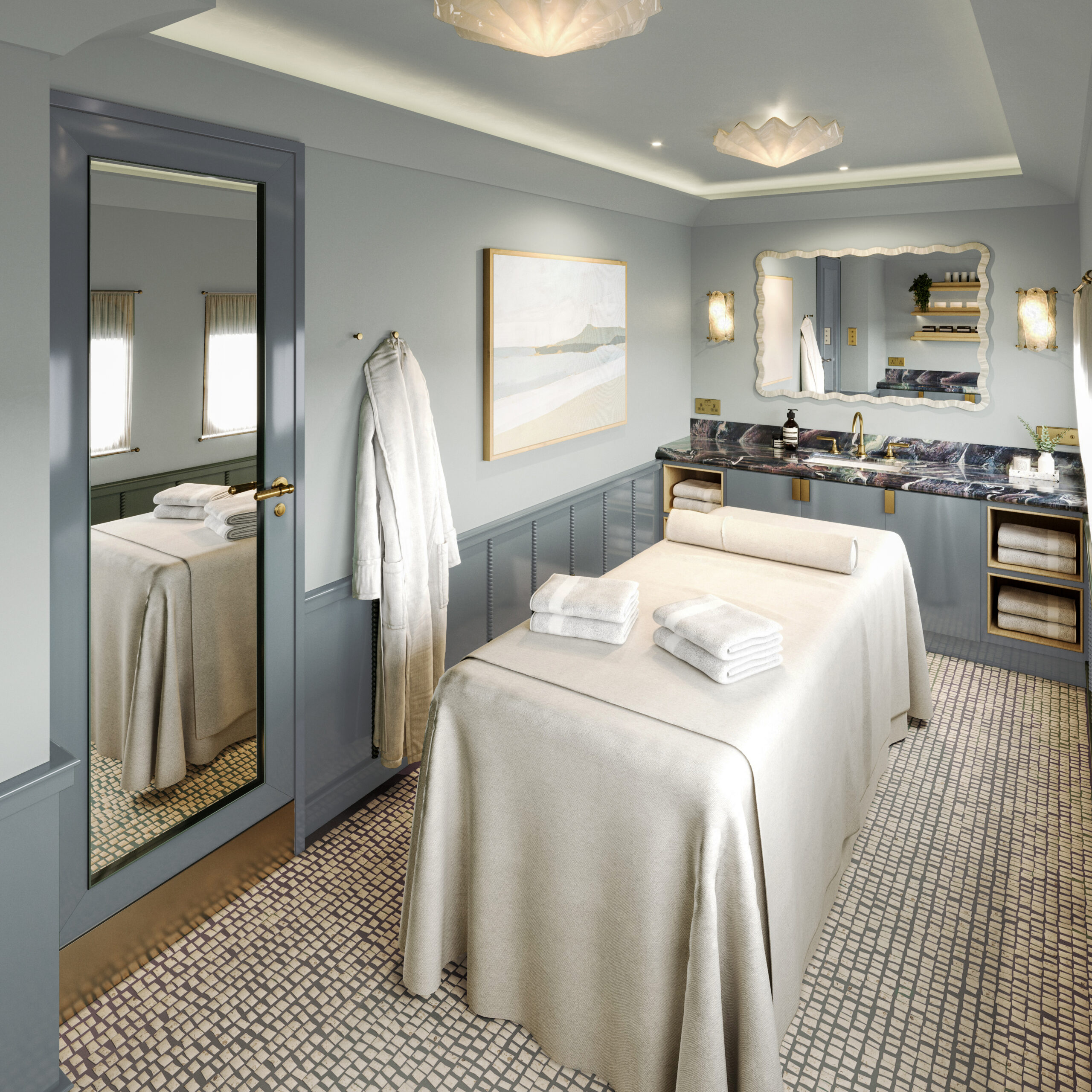 The on-board spa