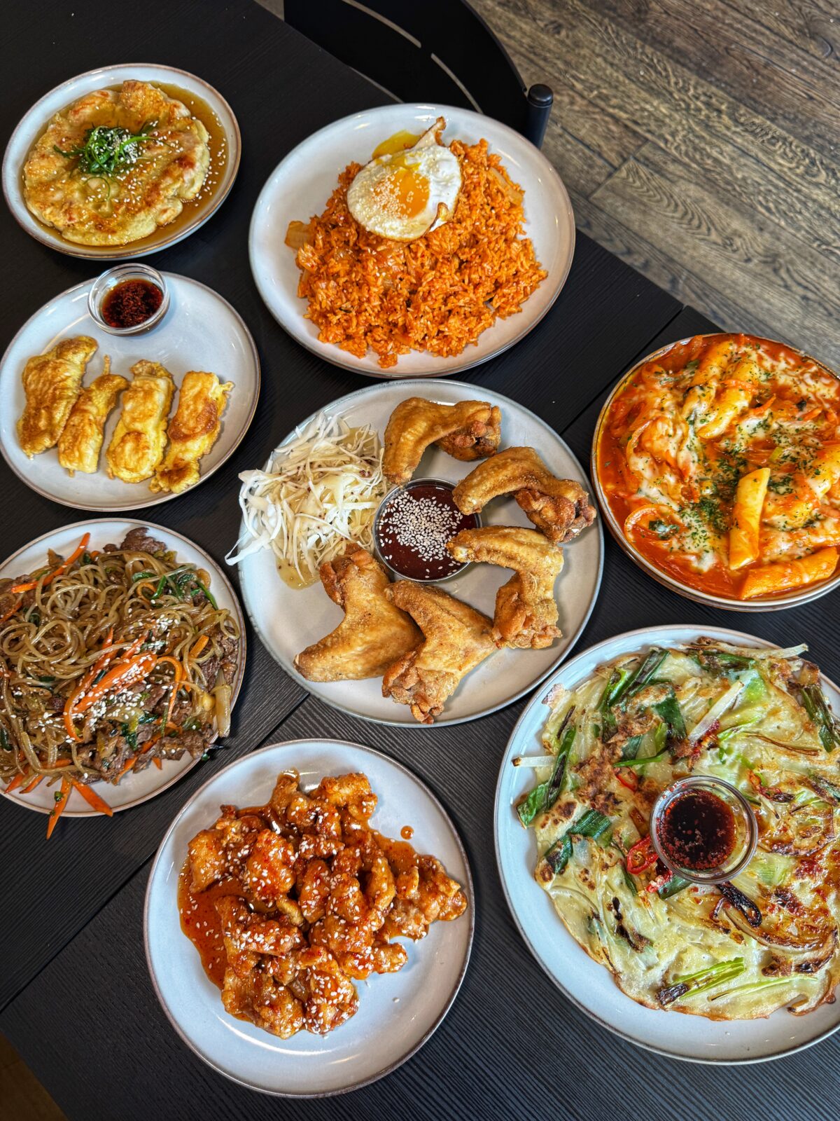 The Thirsty Korean's brunch spread