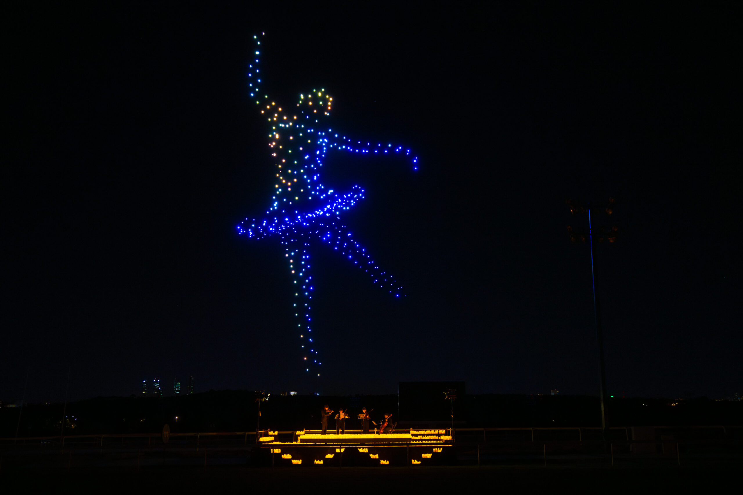 Candlelit concert drone show Manchester events