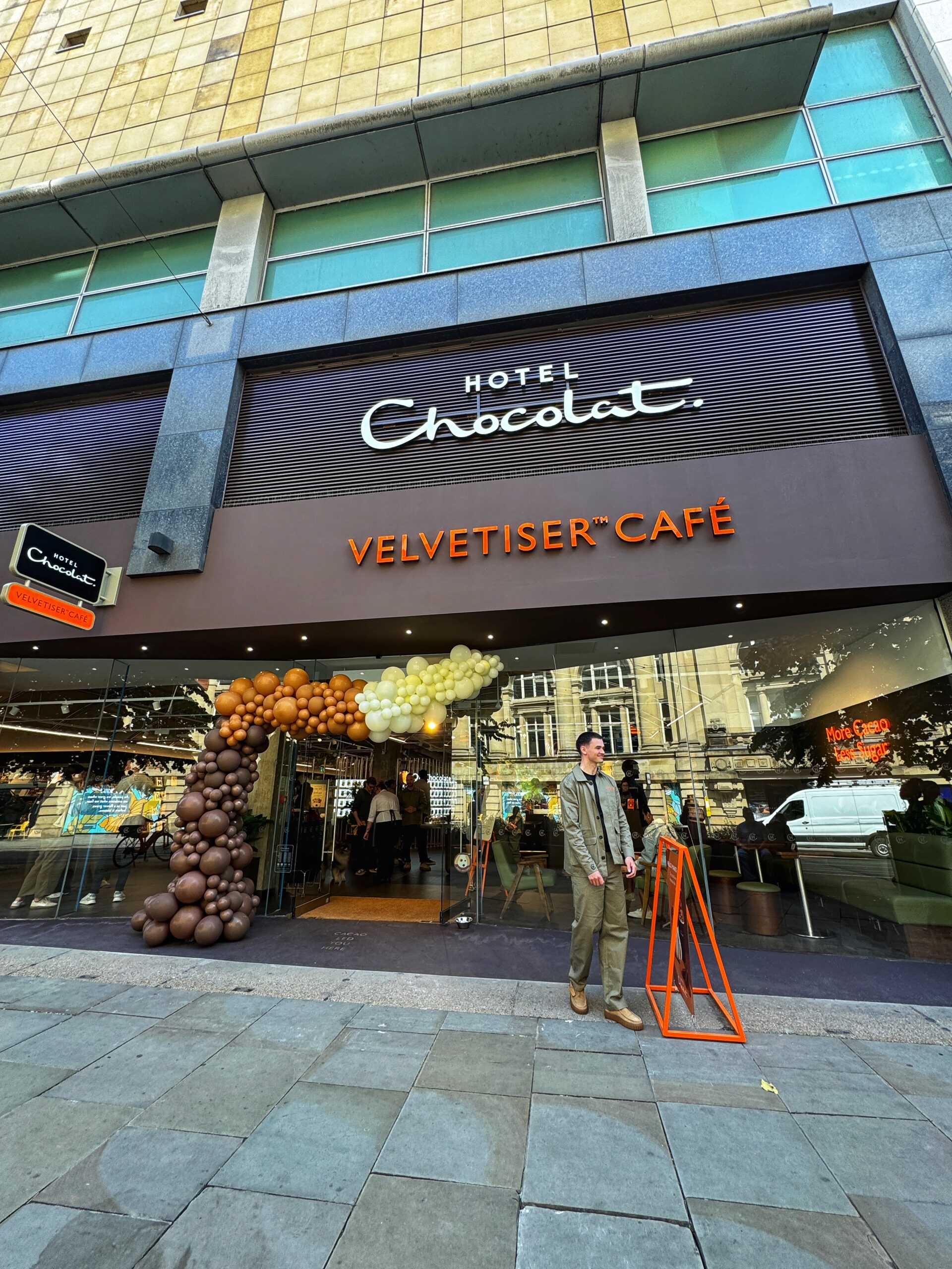 Hotel Chocolat's new Velvetiser Cafe in Manchester