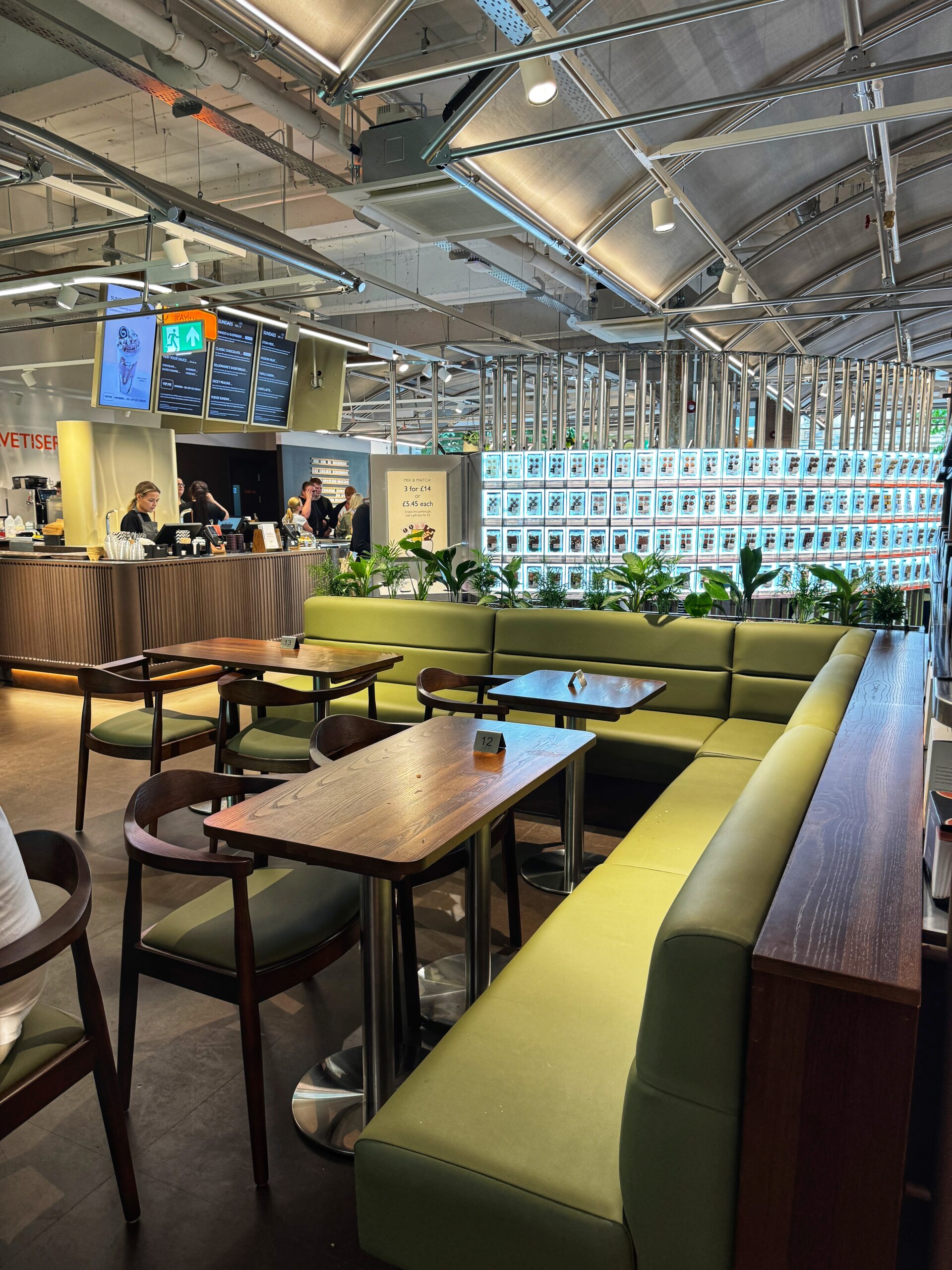 Inside the Hotel Chocolat Velvetiser Cafe in Manchester