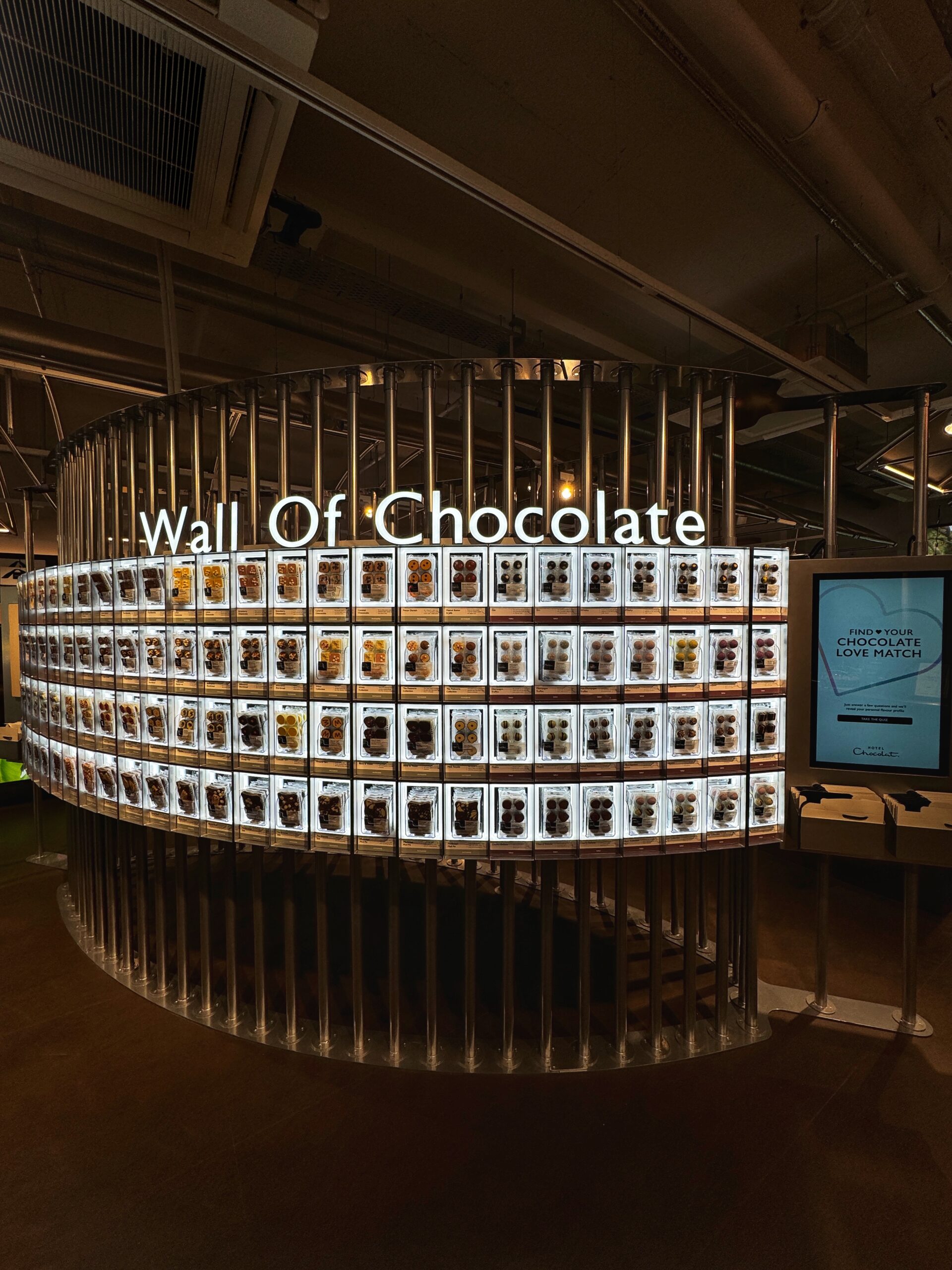 Inside the Hotel Chocolat Velvetiser Cafe in Manchester