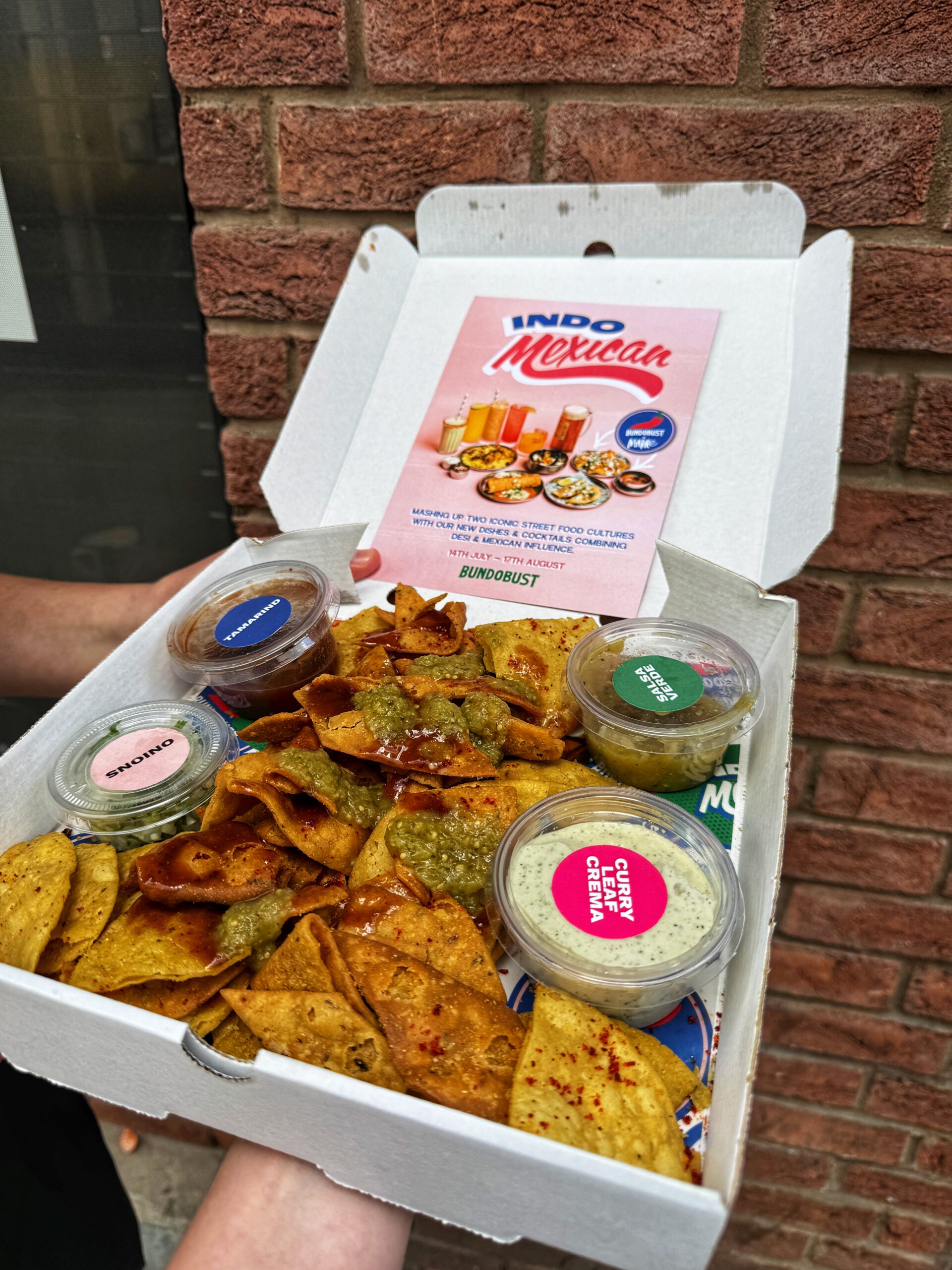 Naanchos, from the Bundobust x Madre menu