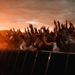 Concert as the sun goes down