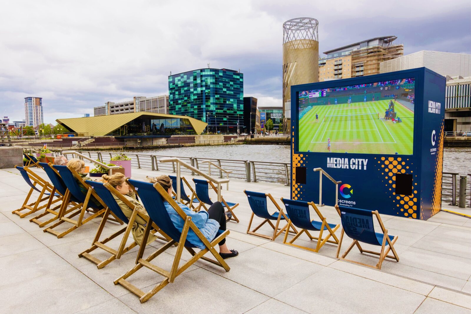 screen on the docks media city salford quays