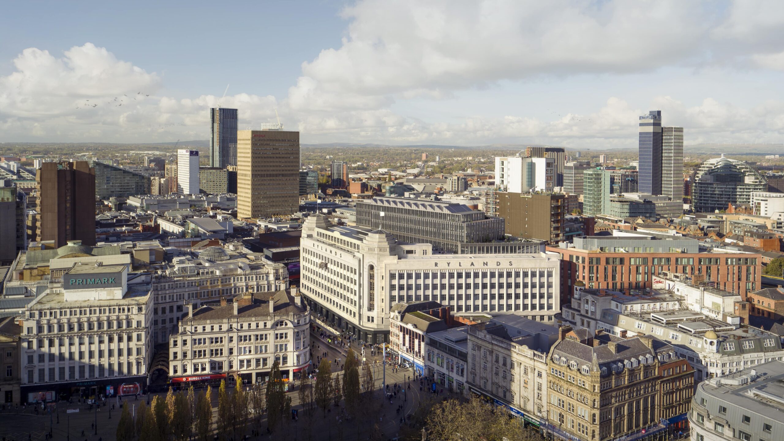 new food hall opening in Ryland building old Debenhams department store Manchester