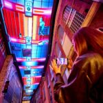 Printworks student art competition digital ceiling