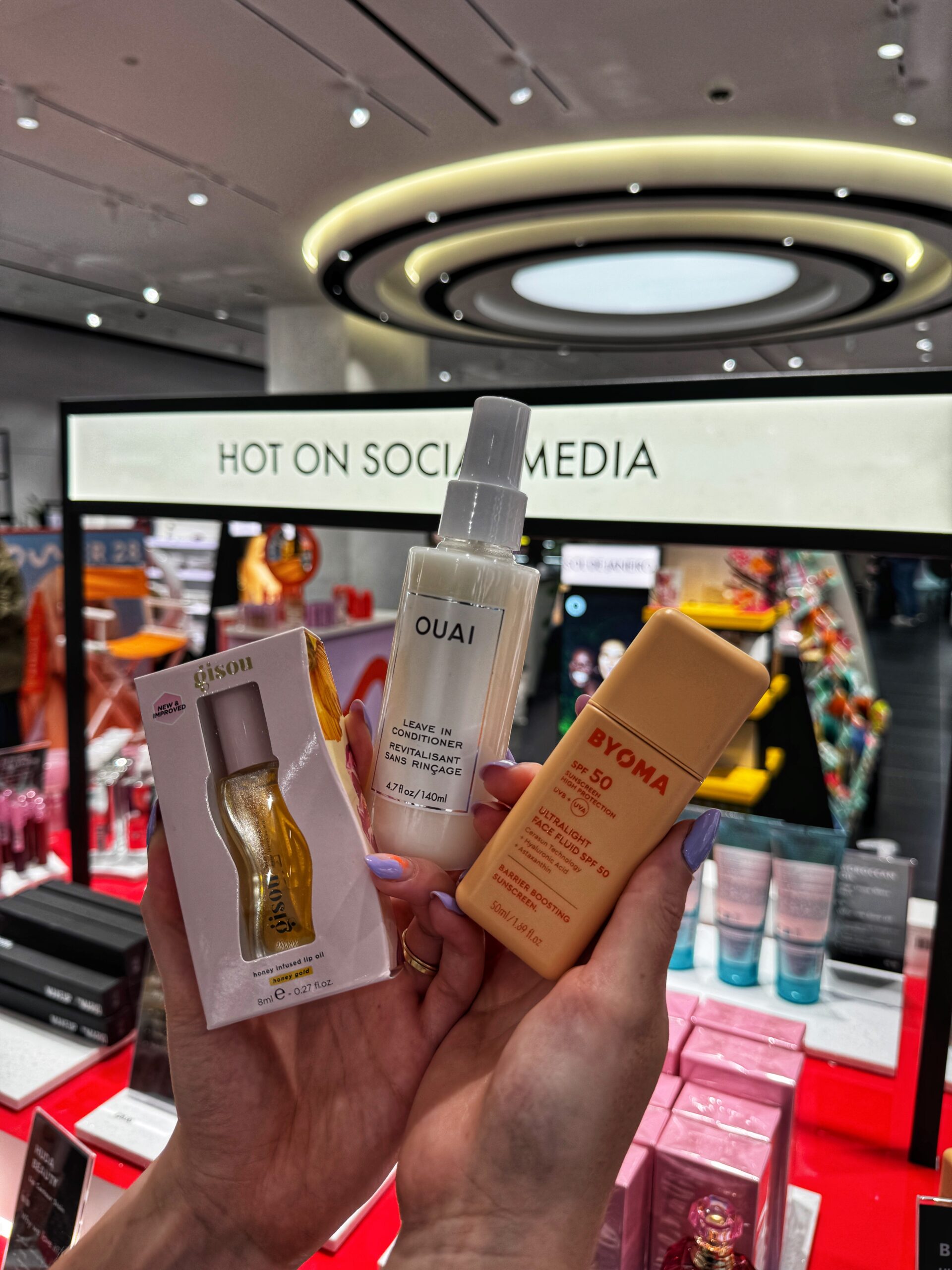 'Hot on social media' edits at Sephora