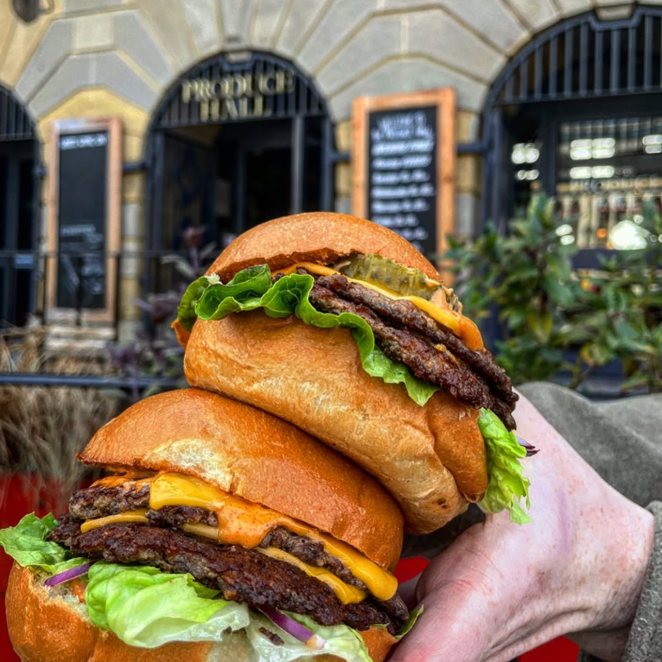 last stop burgers produce hall stockport