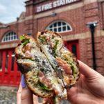 The 'Salford Bagel' with smoked salmon