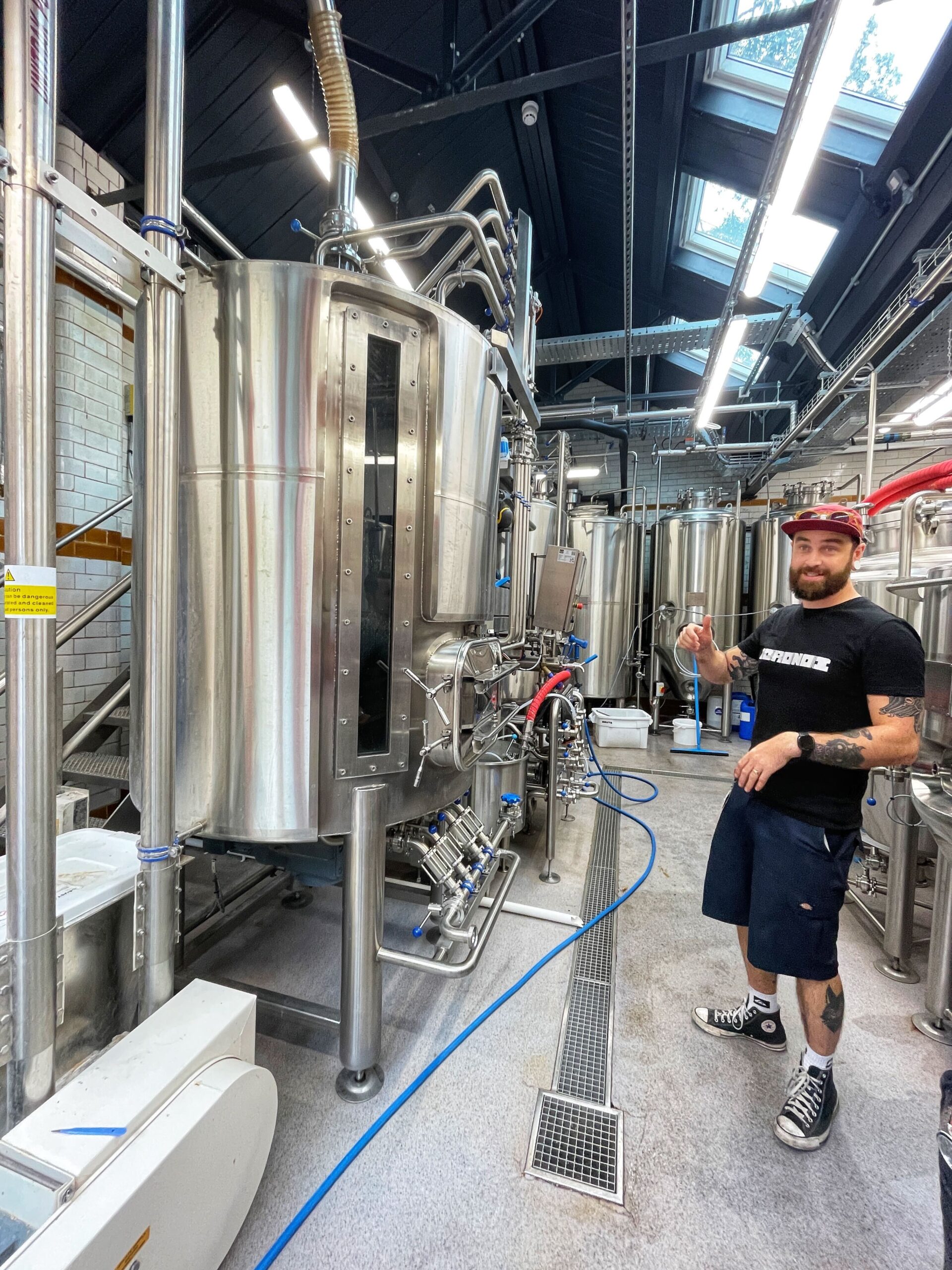 Jack Dixon in the Lark Hill Brewery