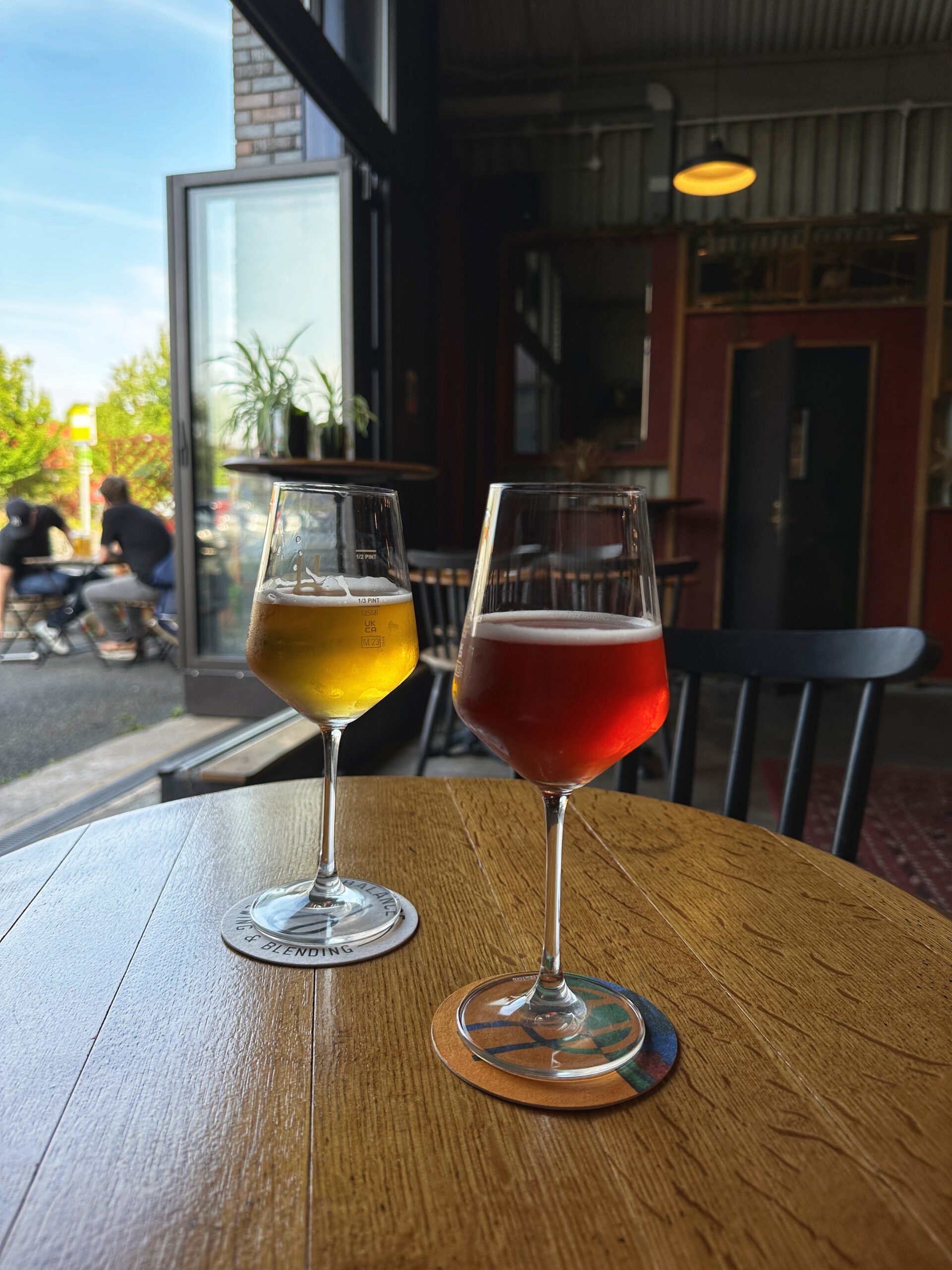 Inside Balance Brewing's taproom in Manchester