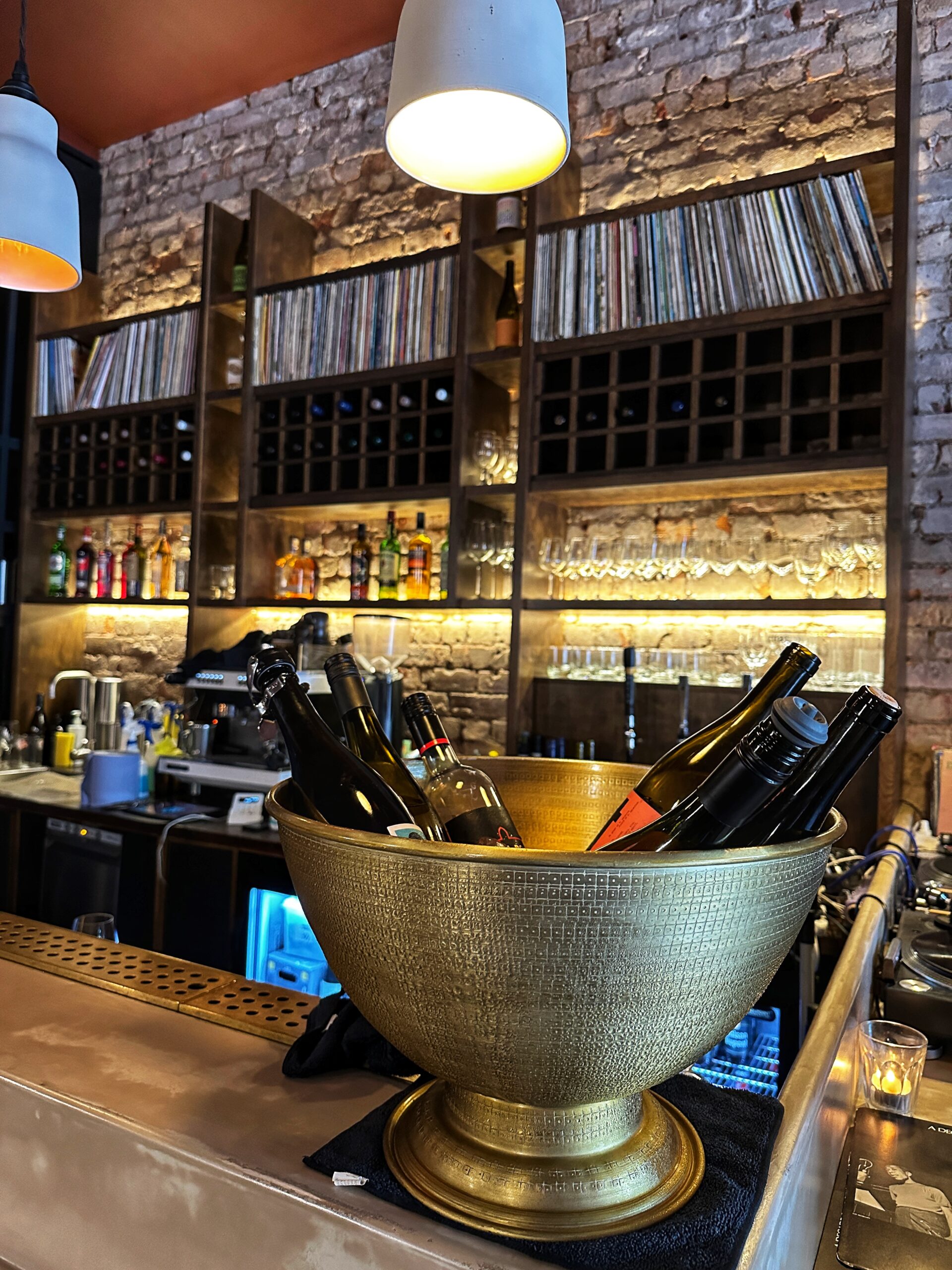 Wine and vinyl records