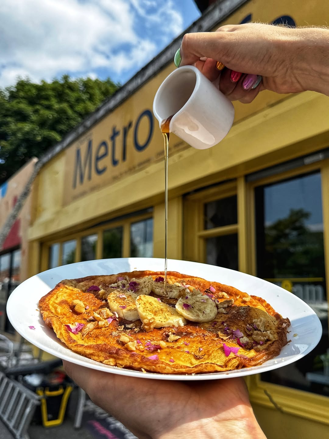 Fantastic pancakes at Chorlton Metro Cafe