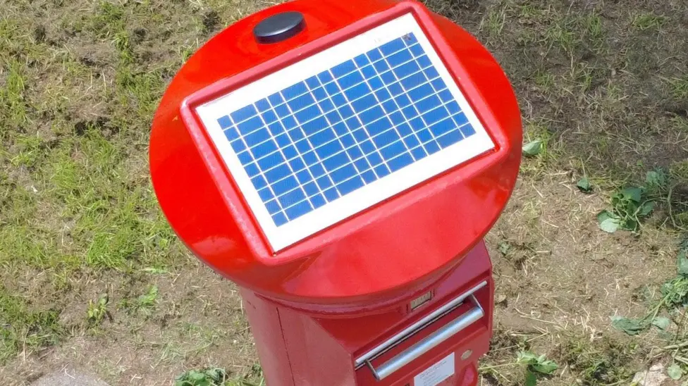 new solar post boxes great britain