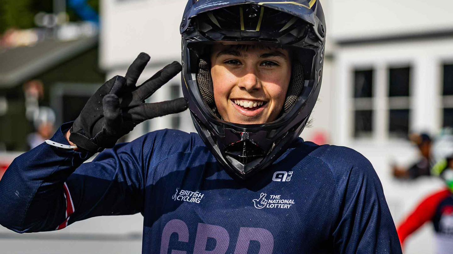 Leo Rowlands from Timperley Manchester 3rd World BMX Championships