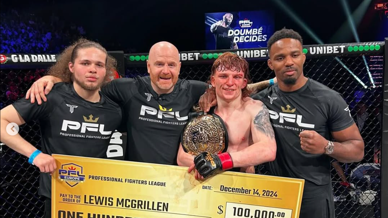 Manchester MMA fighter Lewis McGrillen fighting in Dubai PFL Champions Series 2025