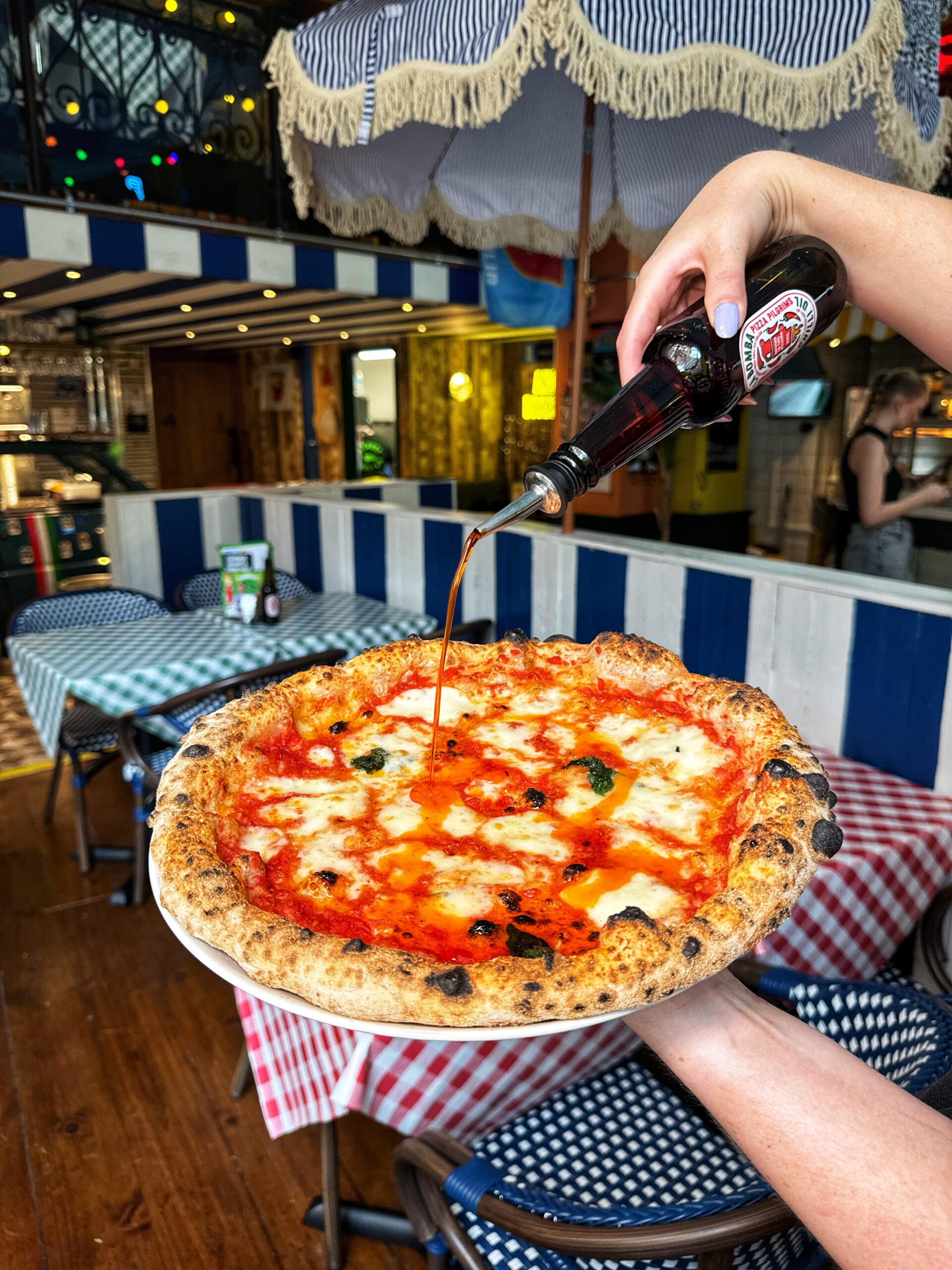 Classic margerita with chilli oil