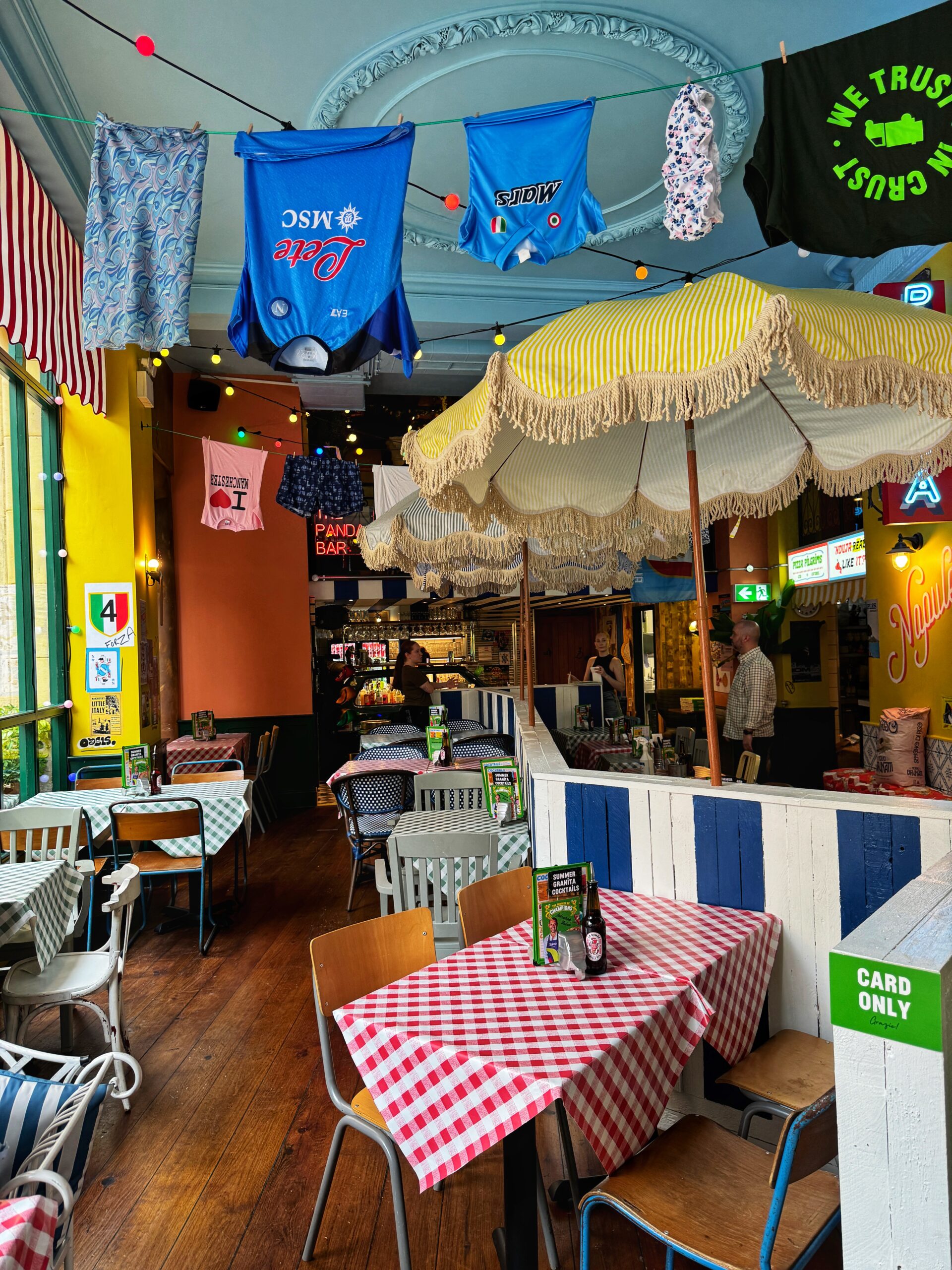 Inside Pizza Pilgrims Manchester