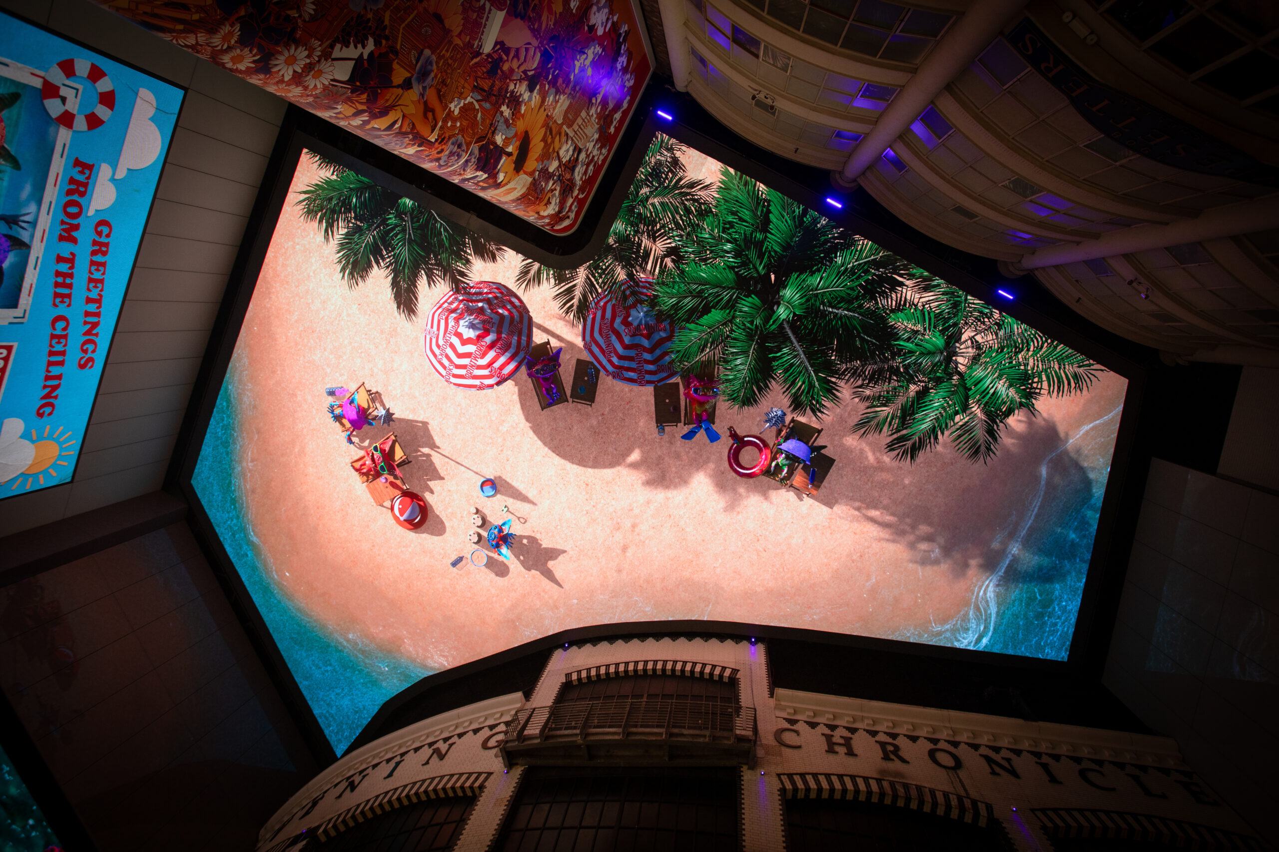 A giant sandpit and free events have come to Printworks in Manchester this summer