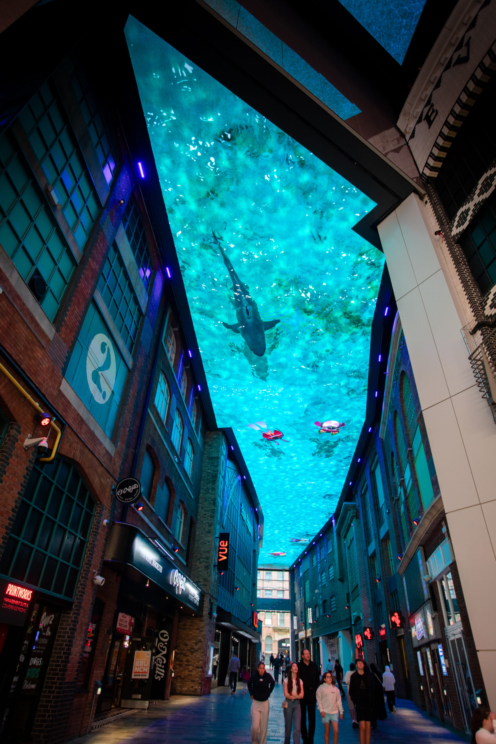 A giant sandpit and free events have come to Printworks in Manchester this summer