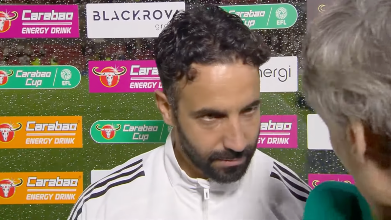Ruben Amorim explains why he didn't watch Man United's penalties against Grimsby