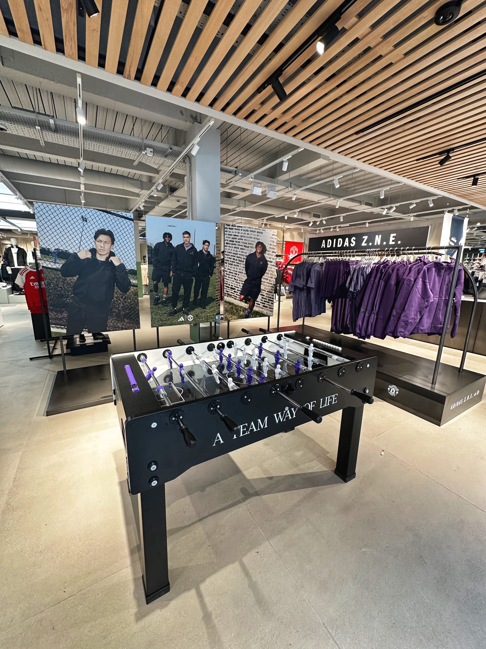 The ADIDAS Z.N.E. x MAN UTD collection in Manchester