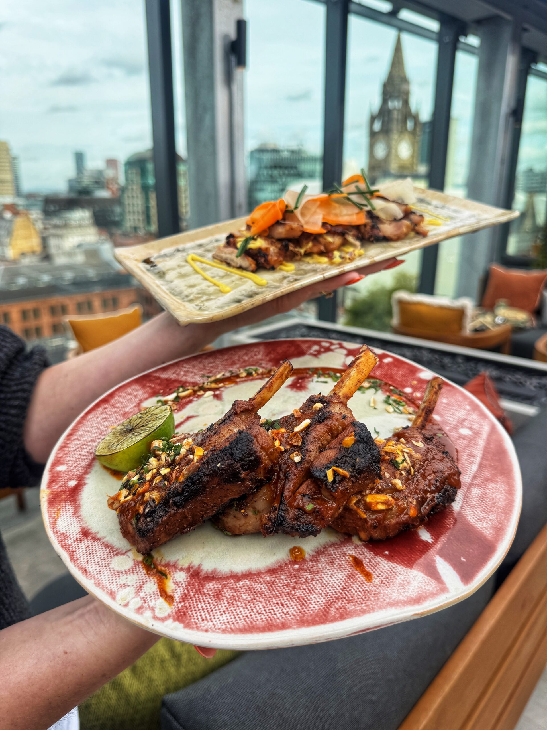 Dishes from the robata grill