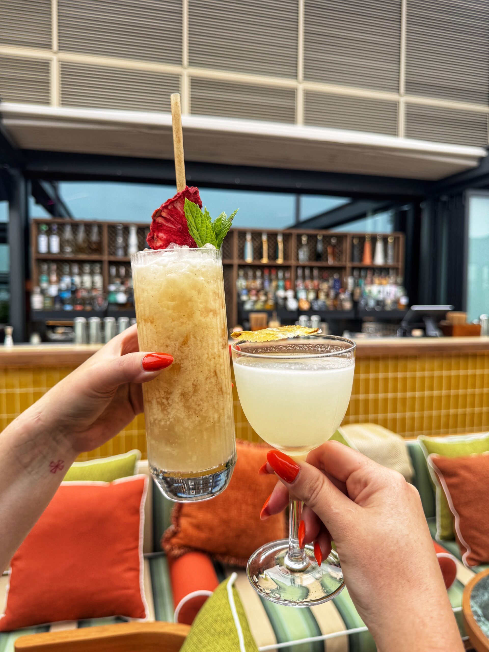 Claude's cocktails in the Mexican skybar