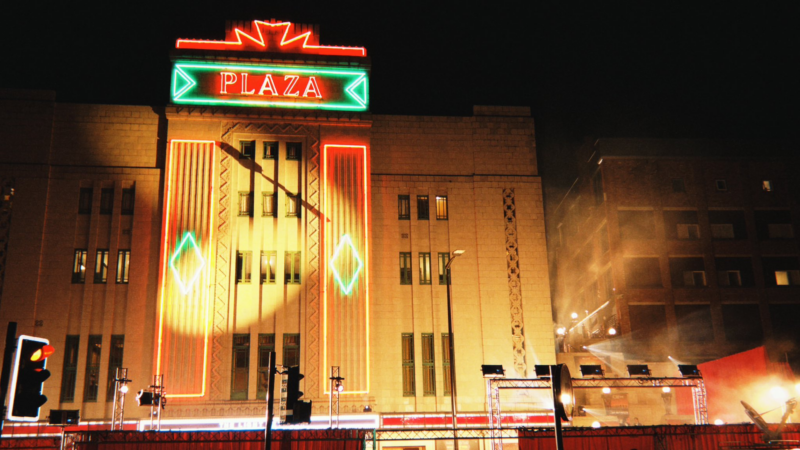 Clayface movie filming in Stockport at The Plaza