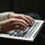 Person on a laptop
