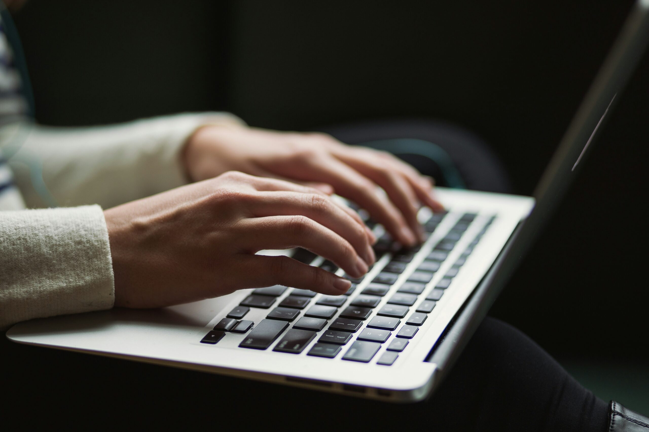 Person on a laptop