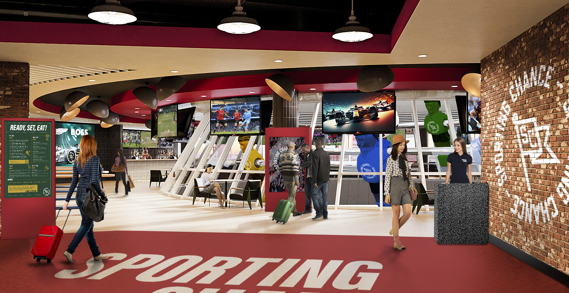 A new sports bar is set to open at Manchester Airport Terminal 3