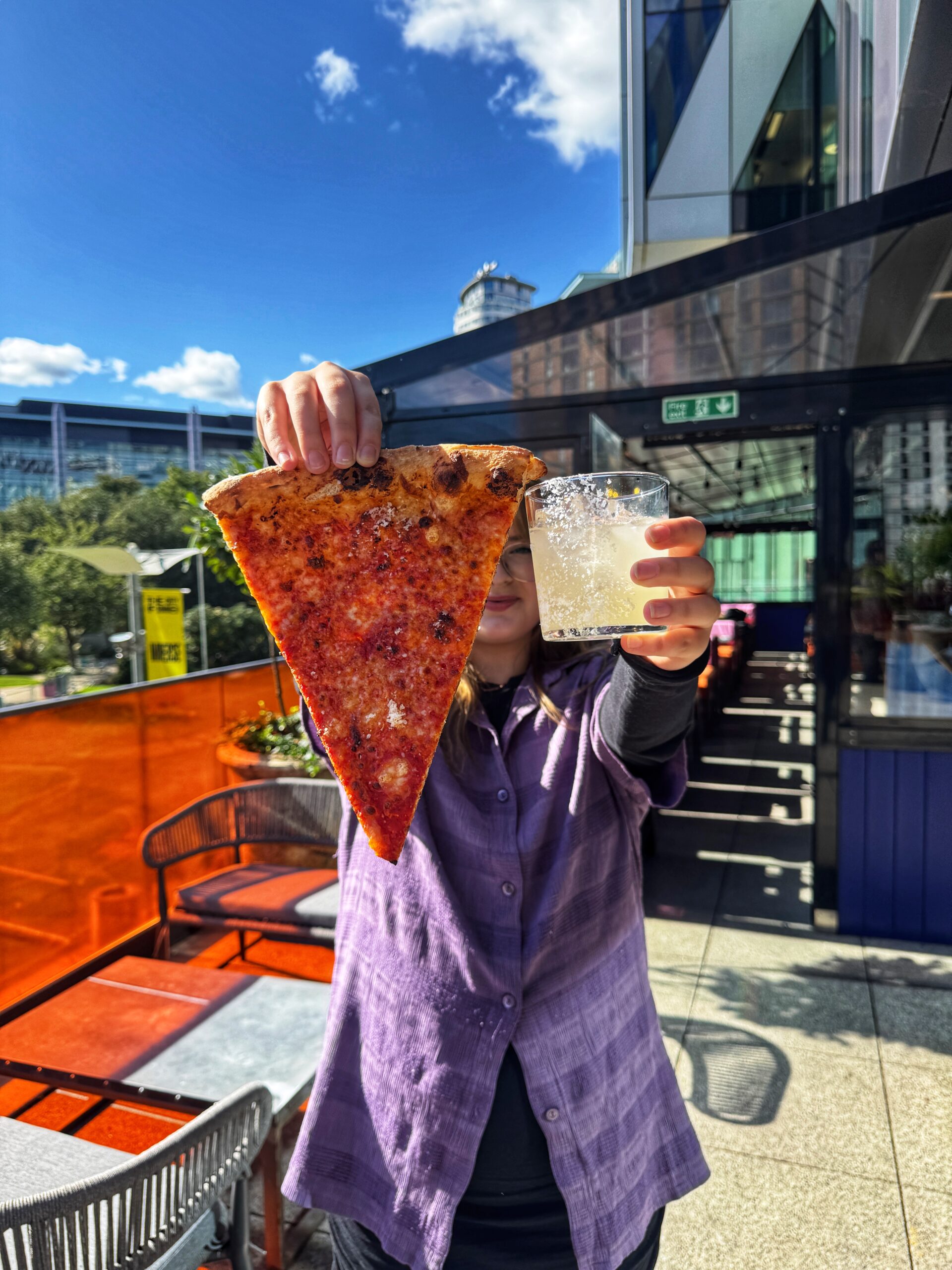 Slices and margs at Nell's MediaCity