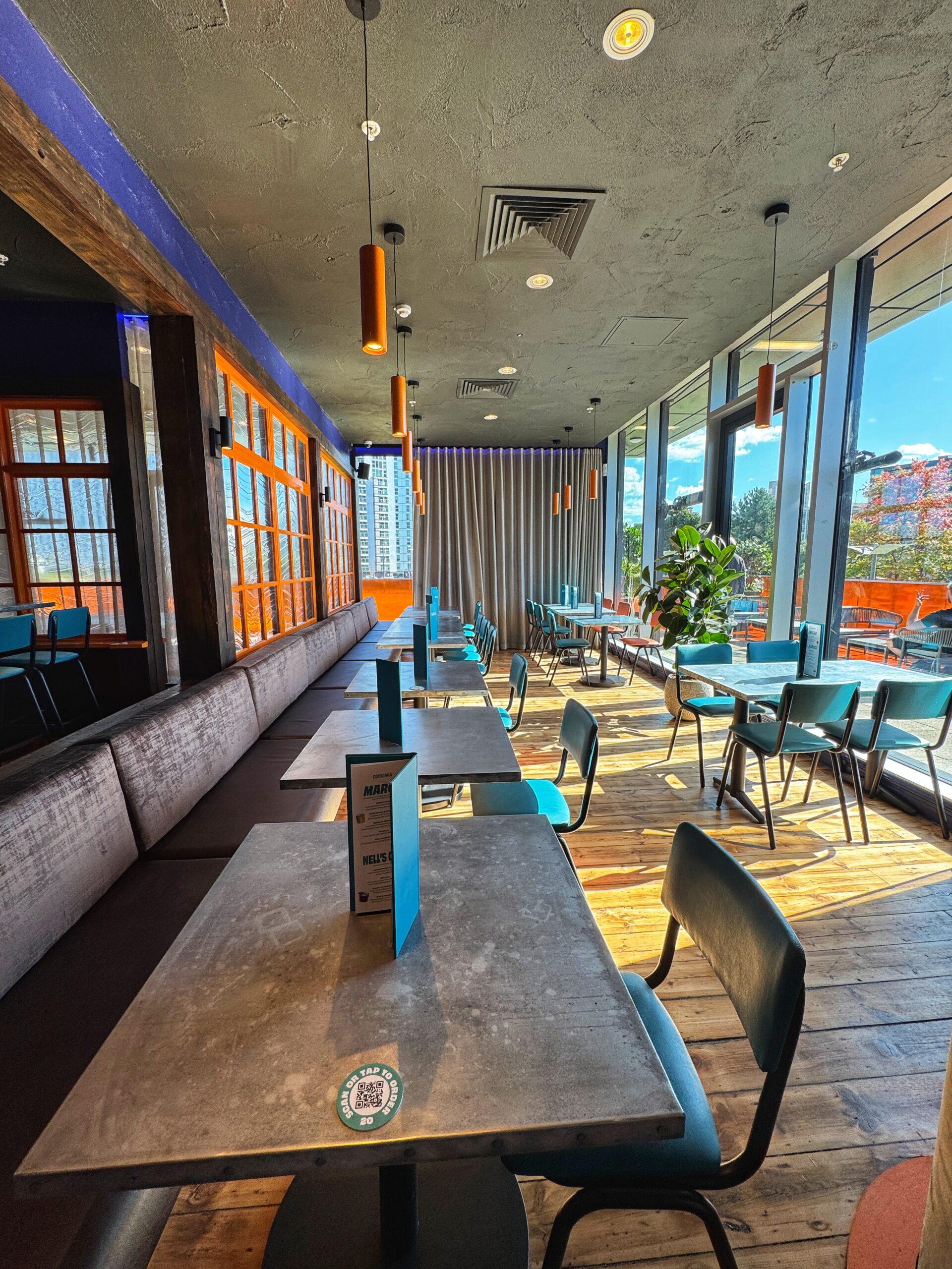 Another dining area at Nell's MediaCity