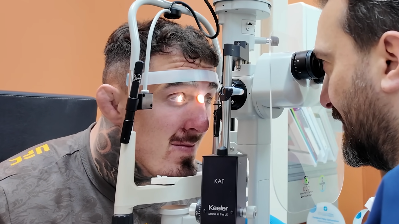 Tom Aspinall dad Andy shares update on eye poke injury