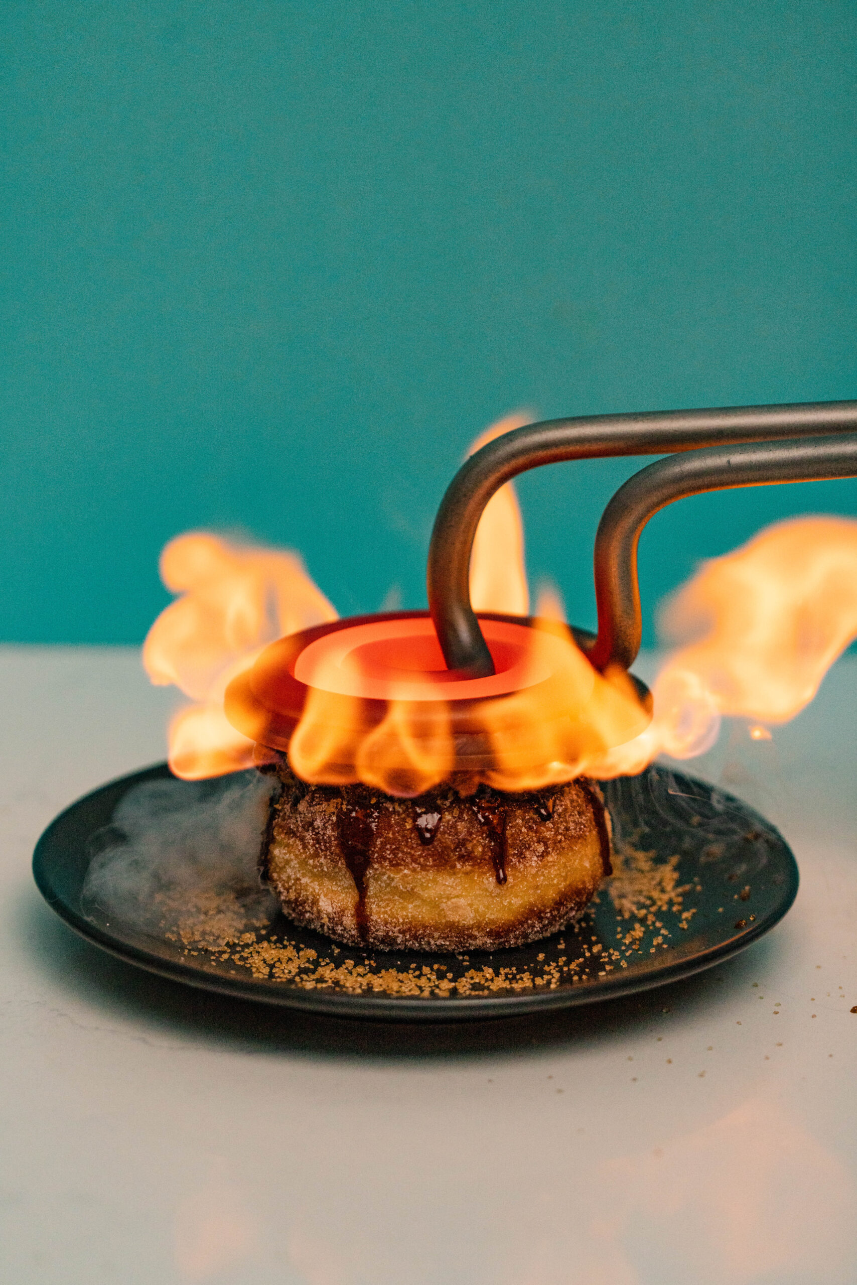 The creme brulee doughnuts from Bread Ahead are coming to Manchester. Credit: Supplied