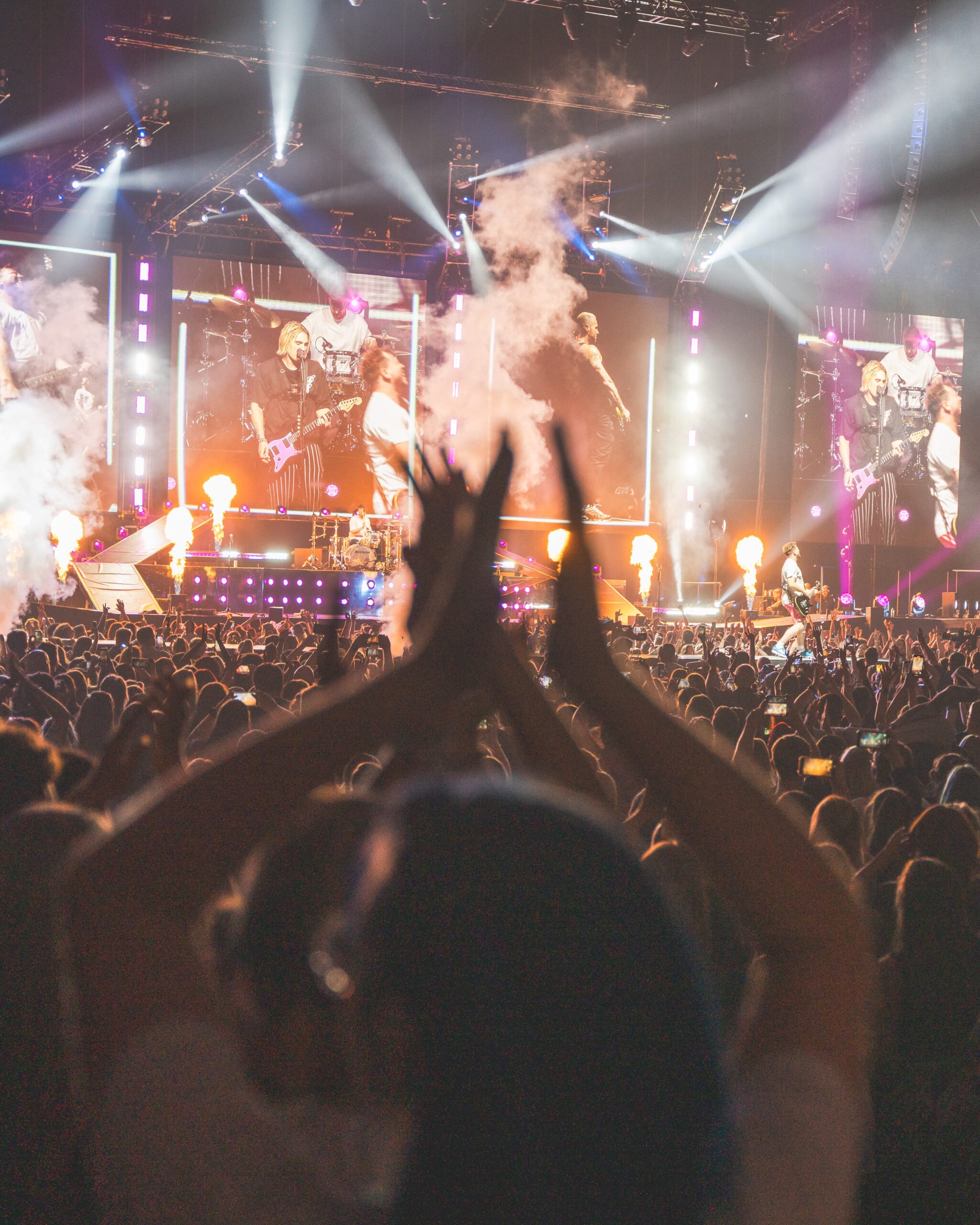 Busted last visited AO Arena in 2023 to commemorate their 20th anniversary / Credit: Supplied