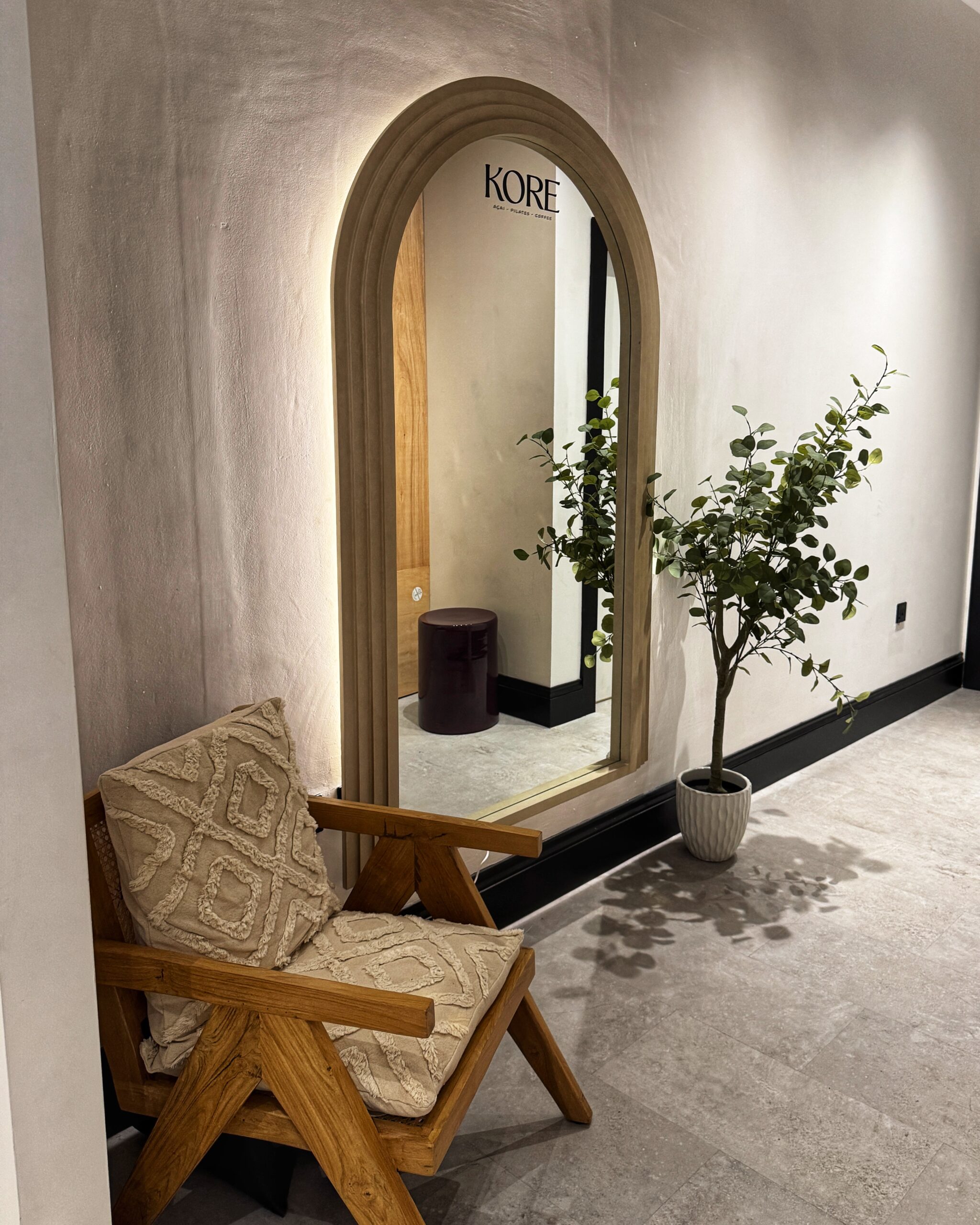 The beautiful changing rooms at Kore Studios