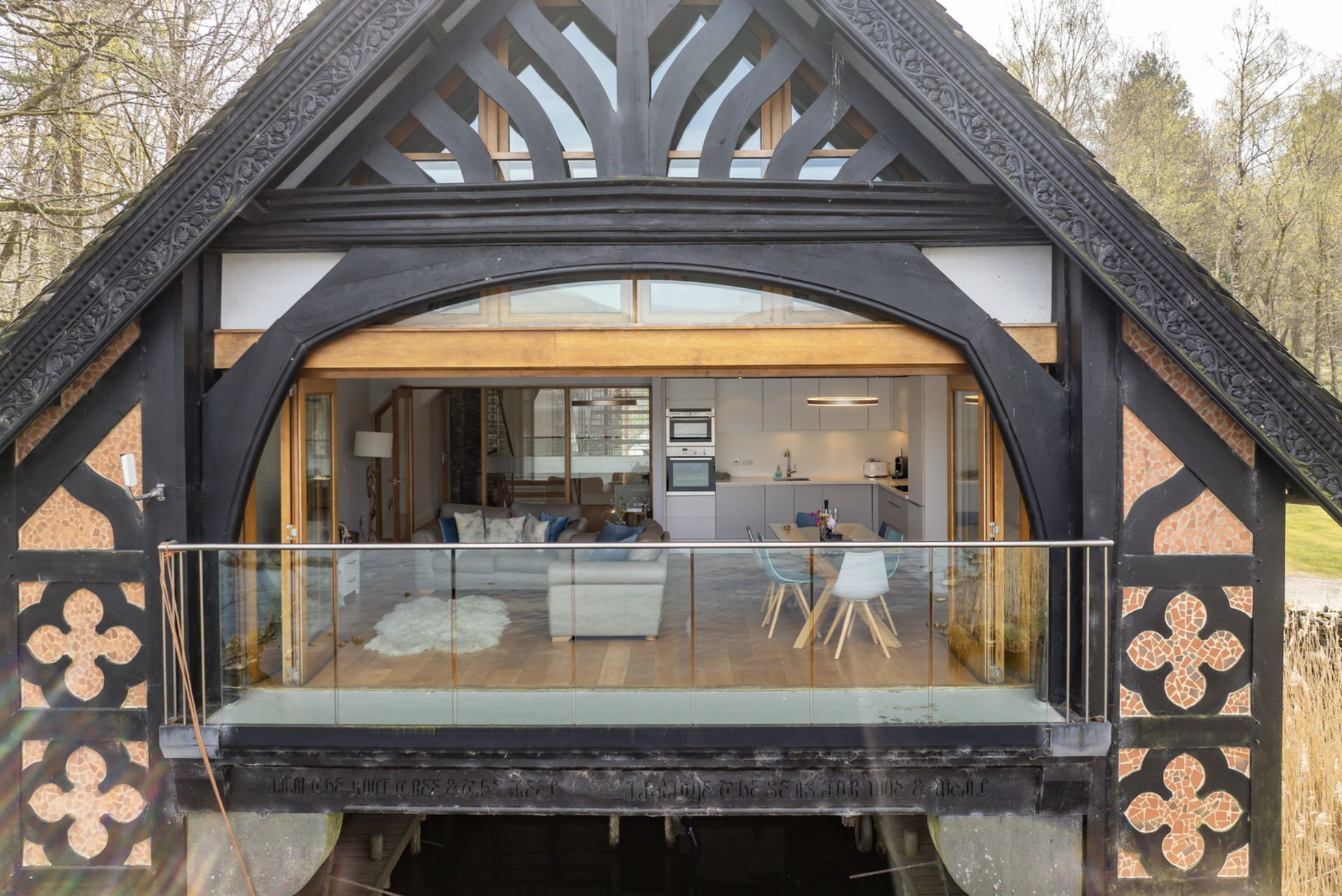 Inside the Lake District boat house for sale