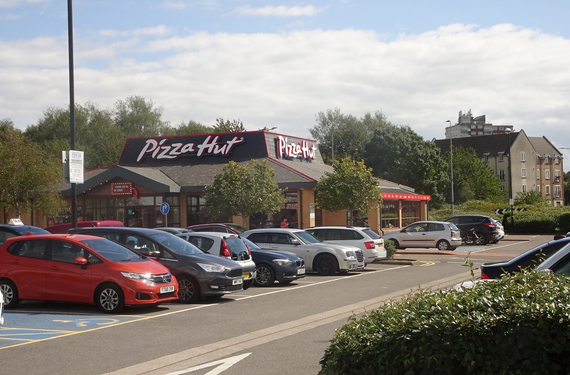 Outside Pizza Hut