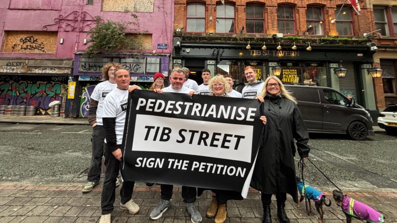 Pedestrianise Tib Street petition Northern Quarter