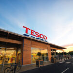 Outside a Tesco store